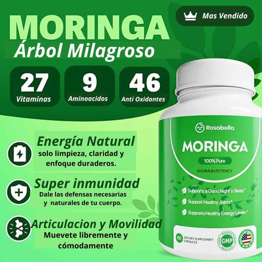 Moringa Rosabella - Equilibra tu cuerpo y reduce naturalmente el cortisol