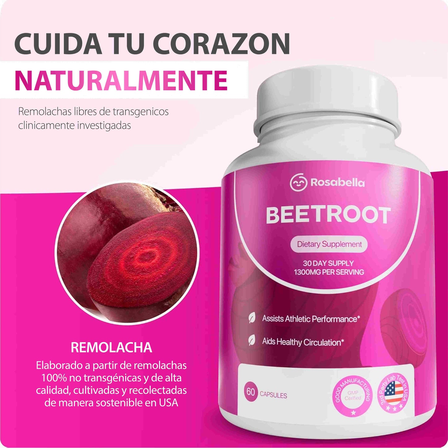 Beetroot Rosabella - Capsulas de remolacha lo que tu cuerpo necesita