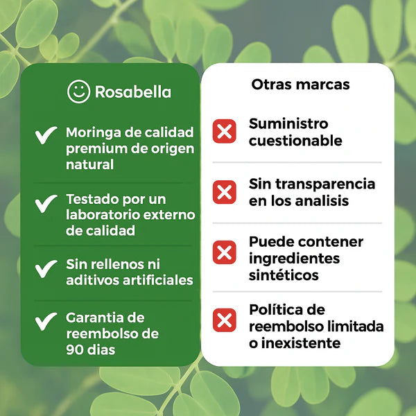 Moringa Rosabella - Equilibra tu cuerpo y reduce naturalmente el cortisol