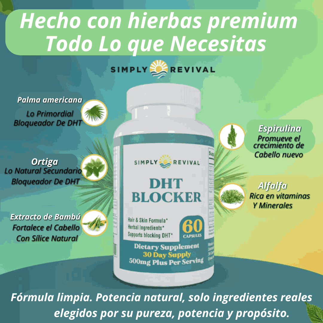 DHT Blocker - Detén La Caída De Cabello, Recupera Tu Fuerza Capilar