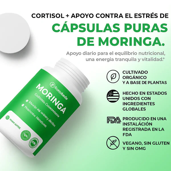 Moringa Rosabella - Equilibra tu cuerpo y reduce naturalmente el cortisol