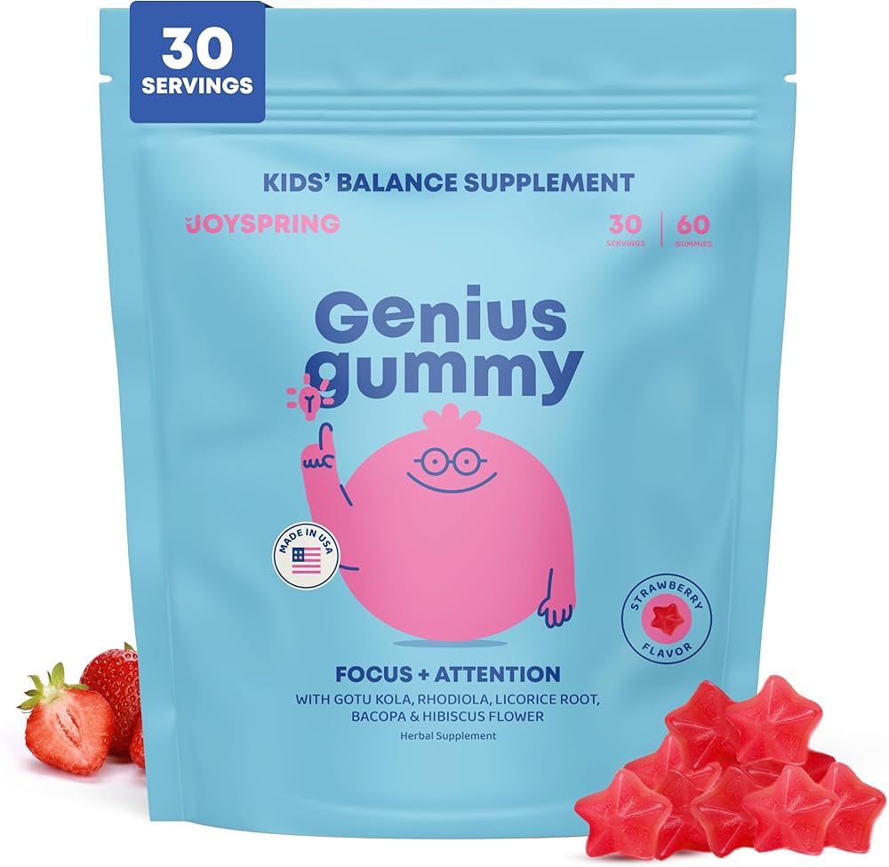 Genius Gummy Joyspring 60 gomitas sabor fresa