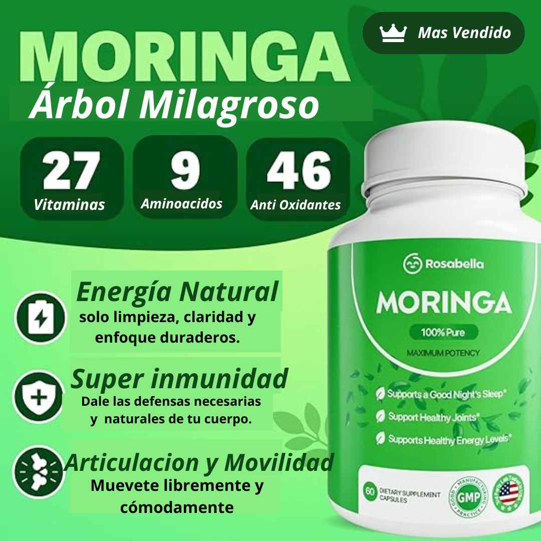 Moringa Rosabella - Equilibra tu cuerpo y reduce naturalmente el cortisol