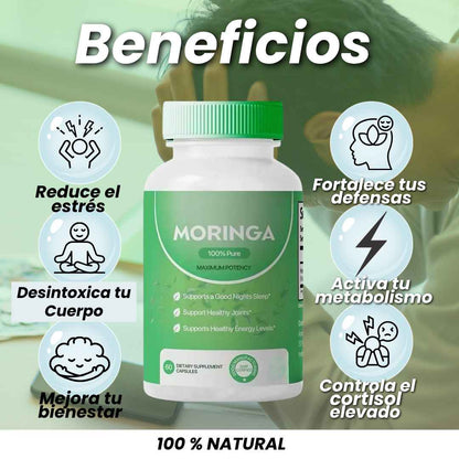 Moringa Rosabella - Equilibra tu cuerpo y reduce naturalmente el cortisol