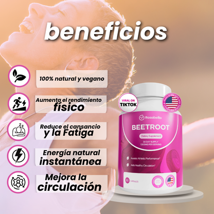 Beetroot Rosabella - Capsulas de remolacha lo que tu cuerpo necesita