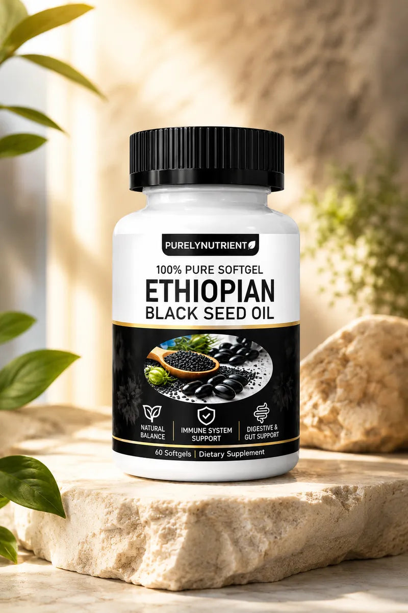 Ethiopian Black Seed Oil PurelyNutrient 60 softgels