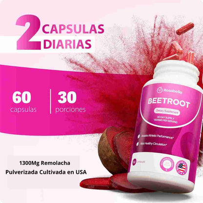 Beetroot Rosabella - Capsulas de remolacha lo que tu cuerpo necesita