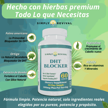 DHT Blocker - Detén La Caída De Cabello, Recupera Tu Fuerza Capilar