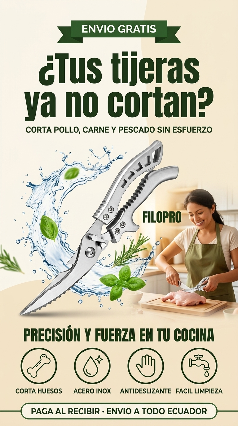 Tijera de cocina inoxidable FILOPRO